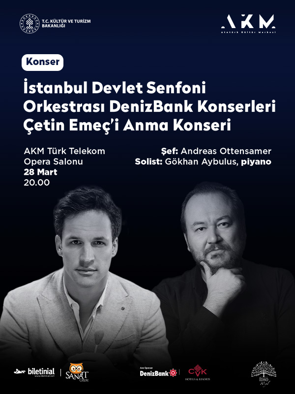 28 Mart 2025 Cuma İDSO  Konseri AKM’de