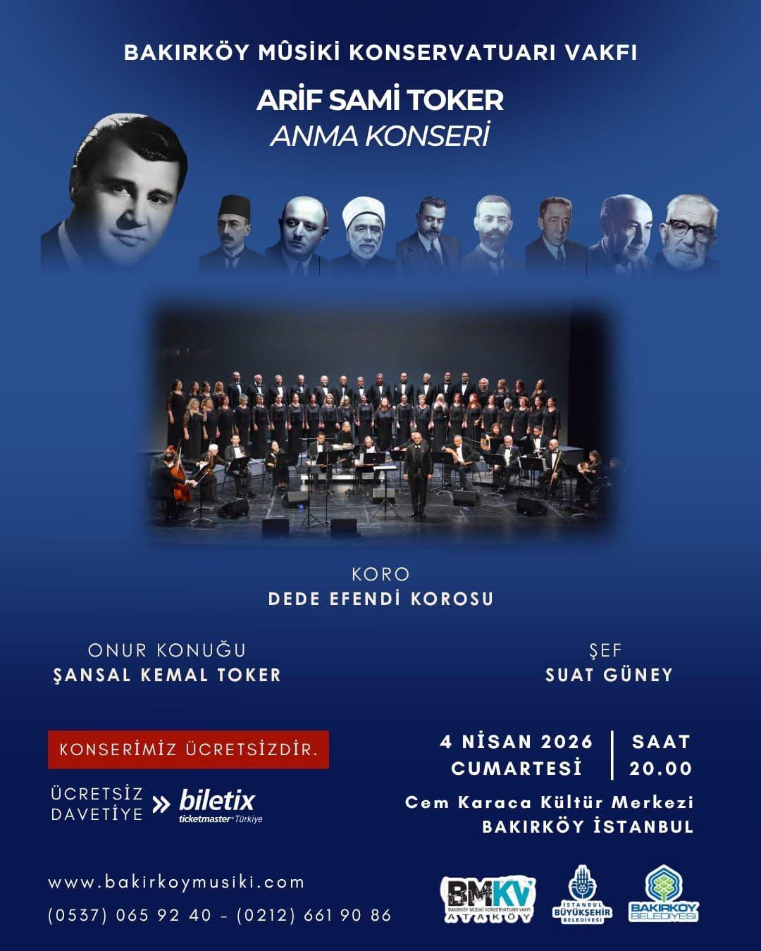 4 Nisan 2026 Cumartesi TSM Konserleri