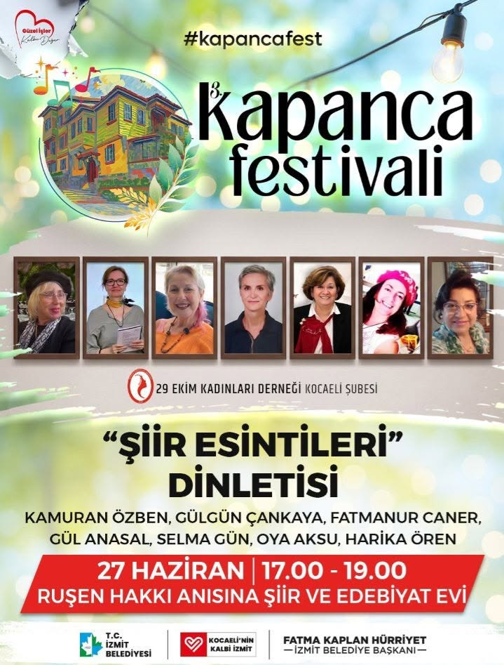 27 Haziran 2026 Cumartesi “Şiir Esintileri” Dinletisi 
